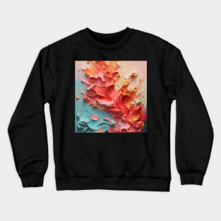 Abstract Strokes: Acrylic Brush Stripe Extravaganza Crewneck Sweatshirt